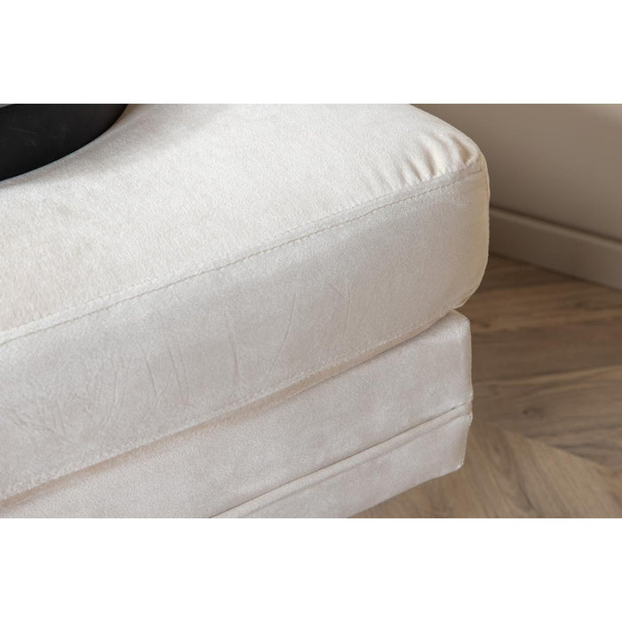 Svea - Tess hocker - velvet - beige