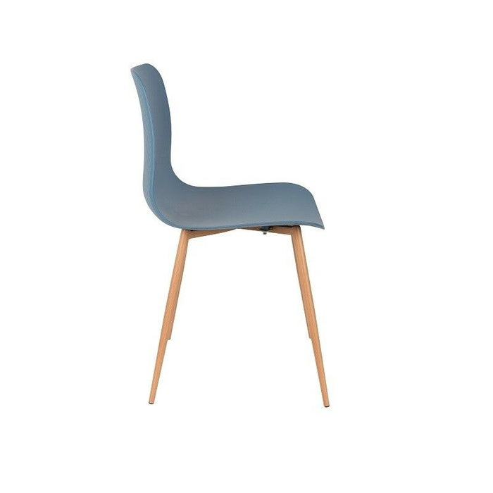 Puur Laholm eetkamerstoel kunststof blauw