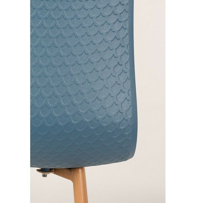 Puur Laholm eetkamerstoel kunststof blauw