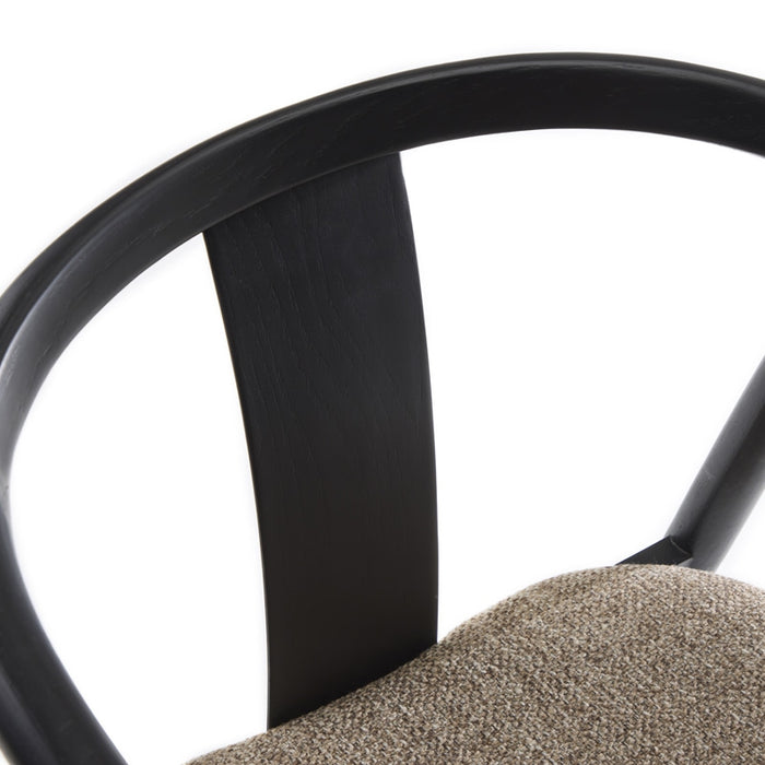 Giga Living - Eetkamerstoel Bruin|Zwart Eikenhout - Relate - Set van 2