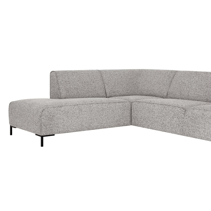 by fonQ Loft Hoekbank Links - Chenille Melange - Grijs