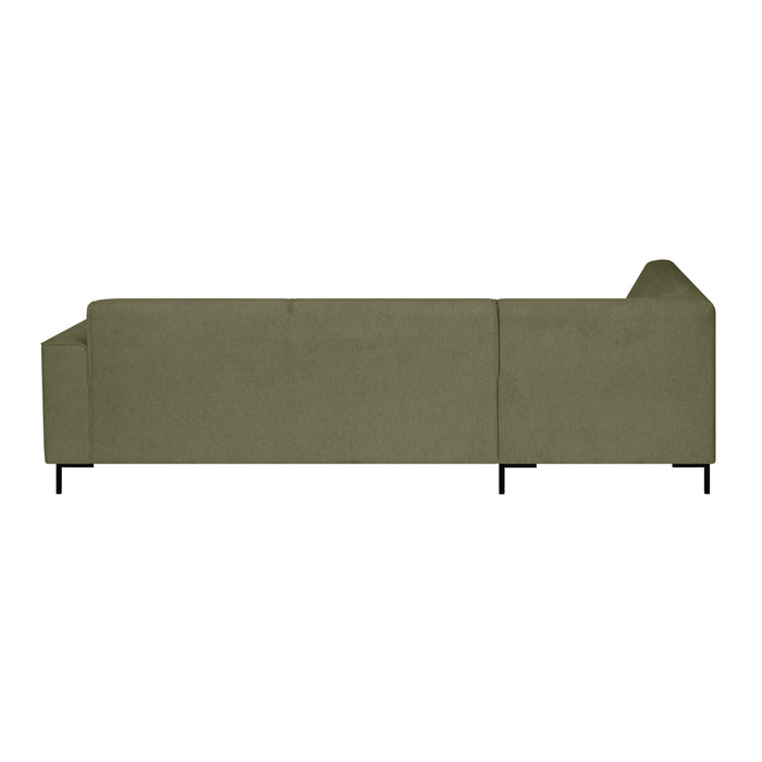 by fonQ Loft Hoekbank Links - Chenille - Groen