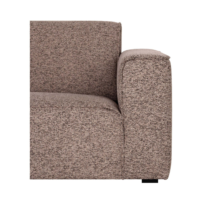by fonQ Loft Hoekbank Links - Chenille Melange - Blush