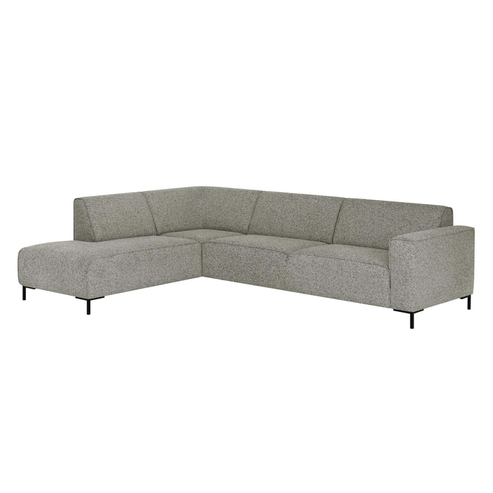 by fonQ Loft Hoekbank Links - Chenille Melange - Mintgroen