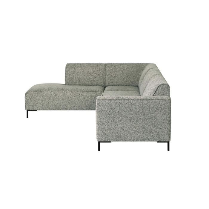 by fonQ Loft Hoekbank Links - Chenille Melange - Mintgroen