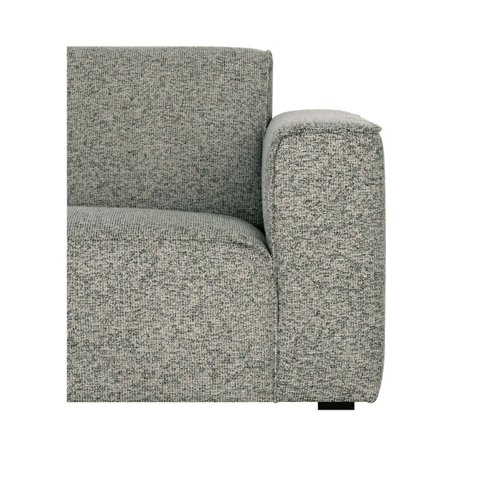 by fonQ Loft Hoekbank Links - Chenille Melange - Mintgroen