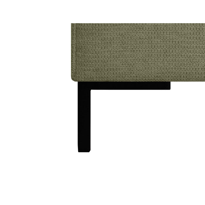 by fonQ Loft Hoekbank met Chaise Longue Links - Chenille - Groen