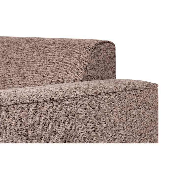 by fonQ Loft Hoekbank met Chaise Longue Rechts - Chenille Melange - Blush