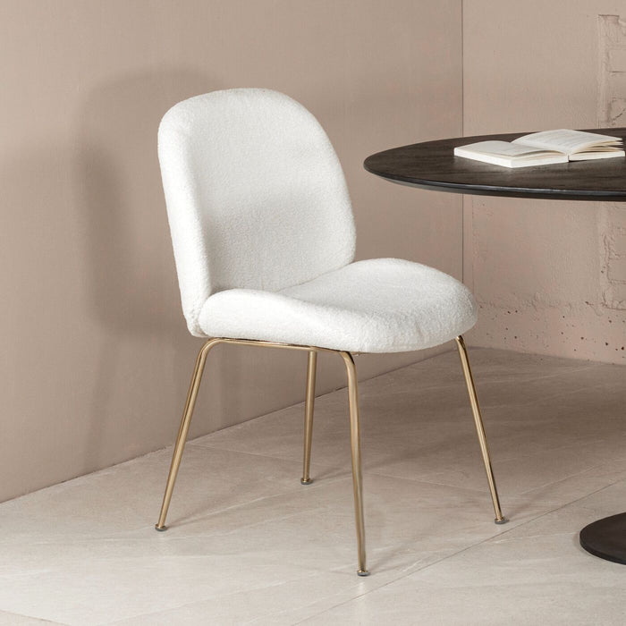 Eetkamerstoel Teddy Wit - Stoel Dewi Luxe - Giga Meubel