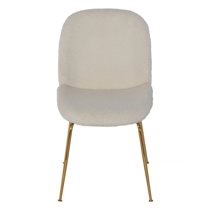 Eetkamerstoel Teddy Wit - Stoel Dewi Luxe - Giga Meubel