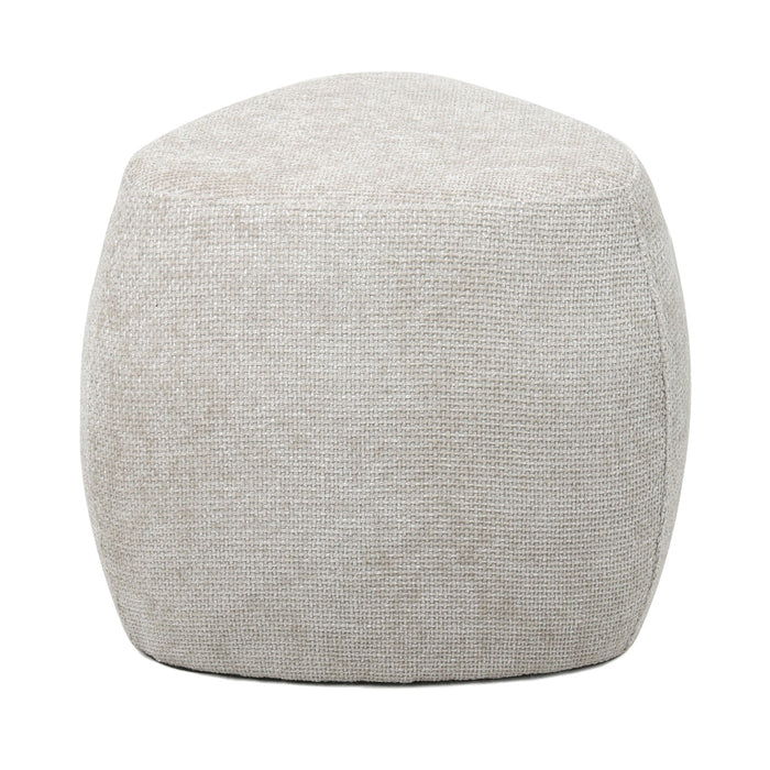 Giga Meubel - Poef Stof|Textiel Beige - 46x46x43cm - Josip