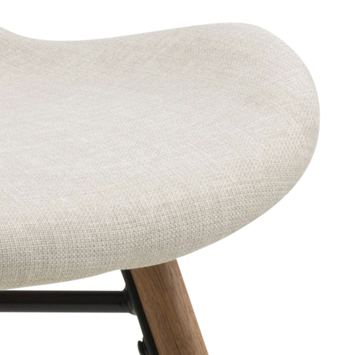 Giga Living - Eetkamerstoel Stof Zandkleur - Zithoogte 46,5cm