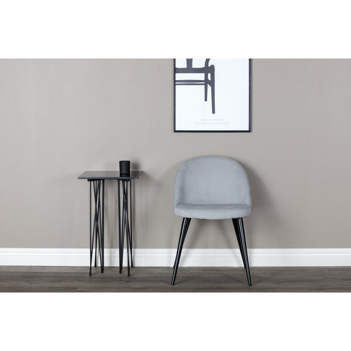 Svea - Zako eetkamerstoel - ribstof - lichtgrijs