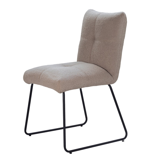 Giga Meubel - Eetkamerstoel Teddy Taupe - Stoel Felice