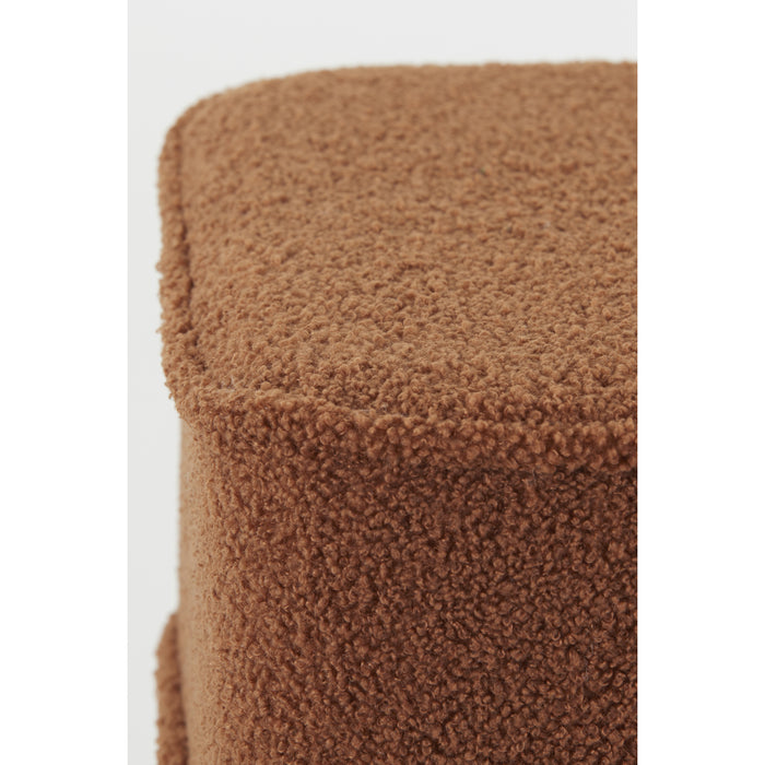 Light & Living Light&living Poef 40x40x35 cm KIKI teddy terra