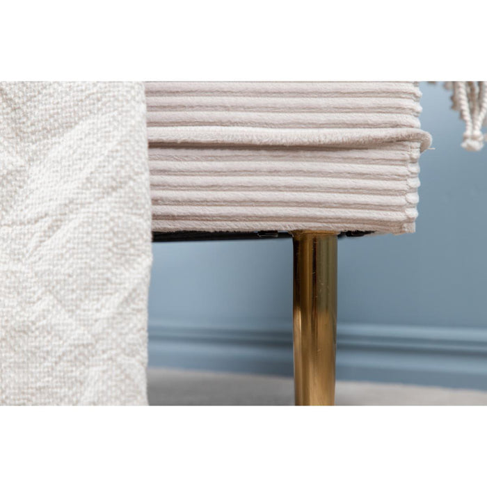 Svea - Tess hocker - rib - beige