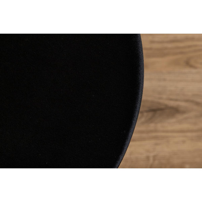 Svea - Zane hocker - velvet - zwart