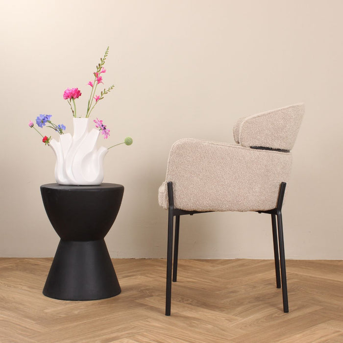 DS4U Mira eetkamerstoel bouclé - zand