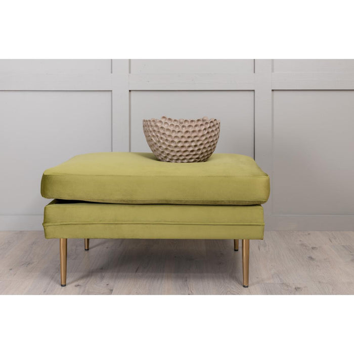 Svea - Tess hocker - velvet - groen