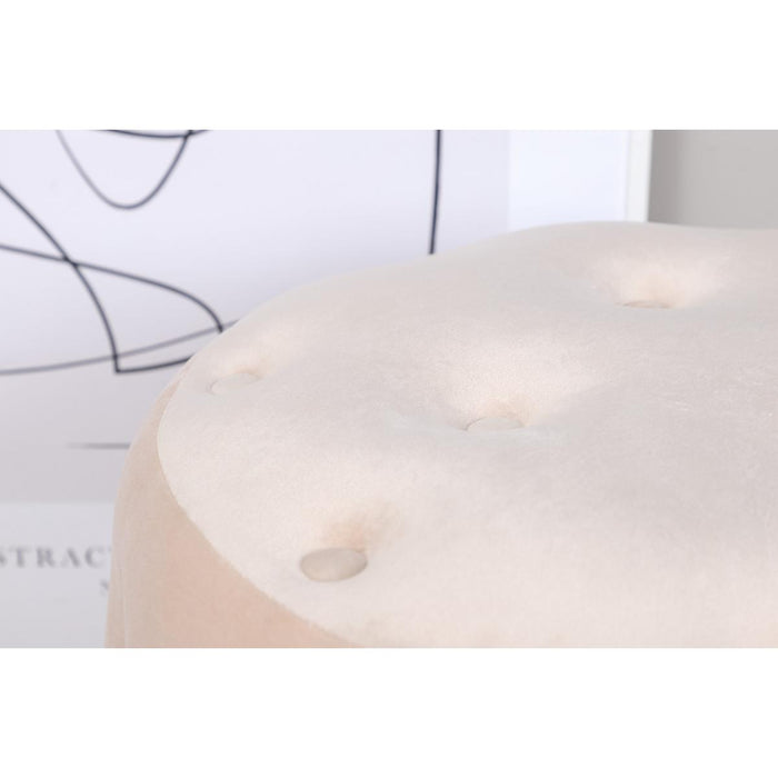 Svea - Juno hocker - velvet - beige