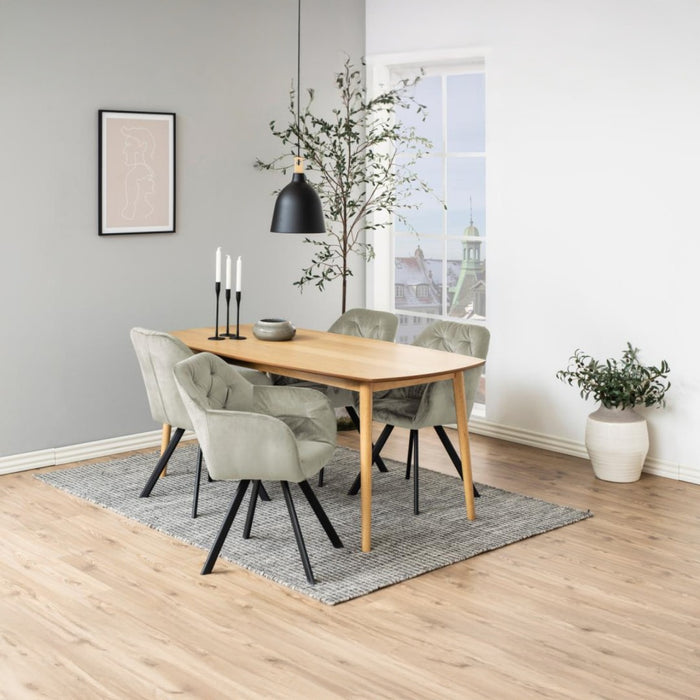 Giga Living - Eetkamerstoel - Zand - Stof - Lida