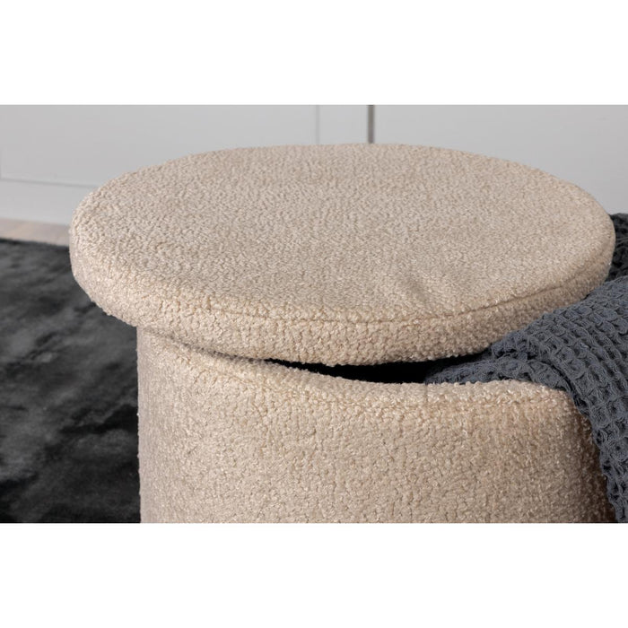 Svea - Blaze poef - teddy - beige