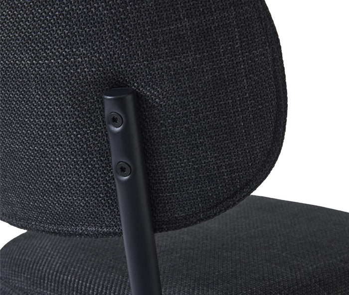 Hygge Interiors Fowler Donkergrijs Eetkamerstoel set van 2