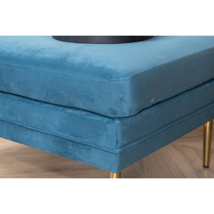 Svea - Tess hocker - velvet - blauw