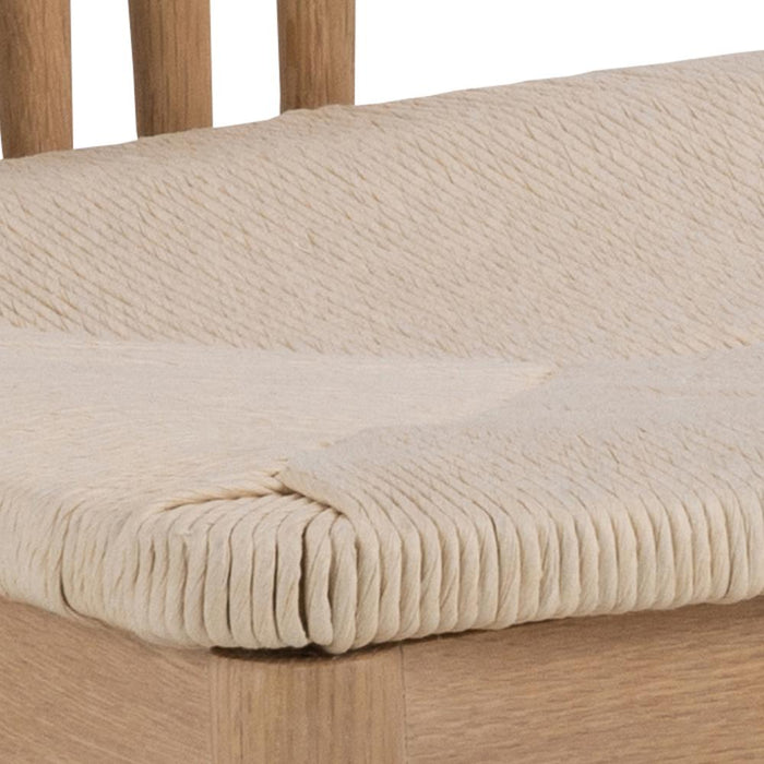 Hjem Interiors Saga Eetkamerstoel Blank Eiken|Gebroken Wit set van 2