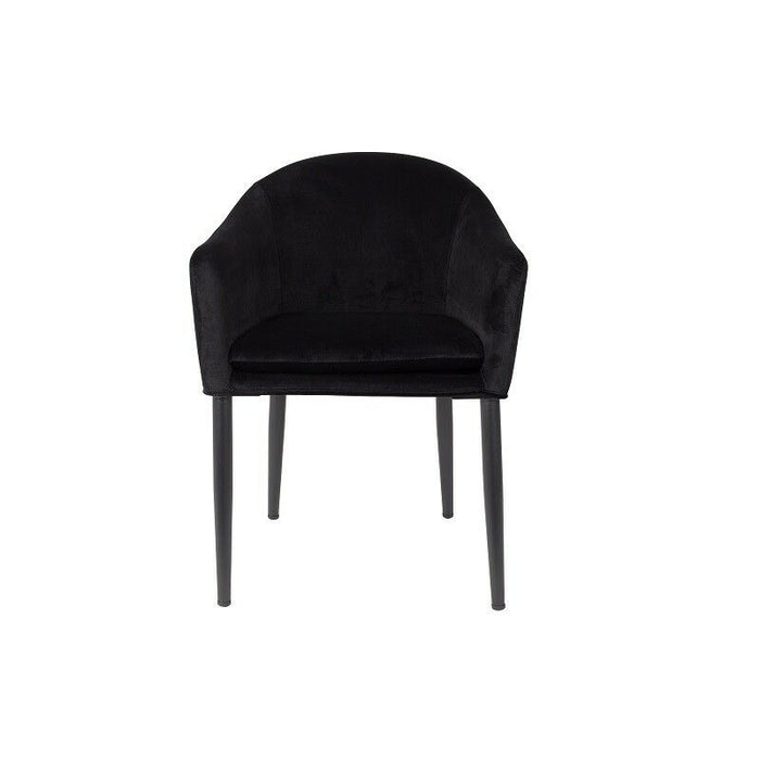 Puur - Kinna eetkamerstoel velours zwart