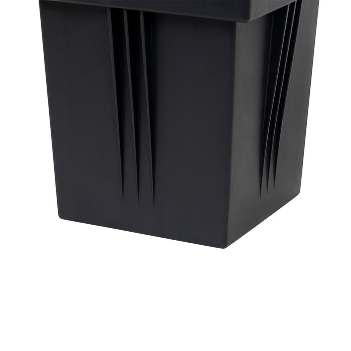 QAZQA Moderne grondspot zwart verstelbaar IP65 - Oneon