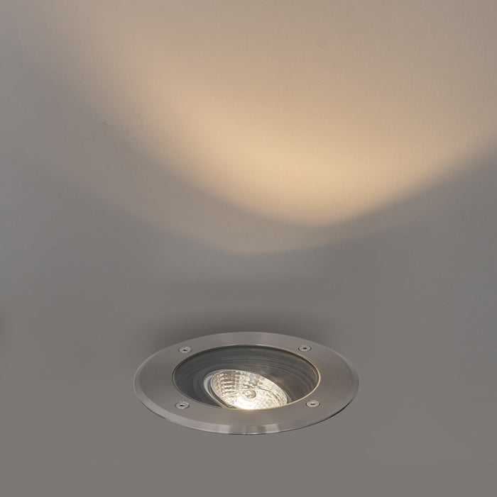 QAZQA Moderne buiten grondspot staal AR70 verstelbaar IP65 - Delux