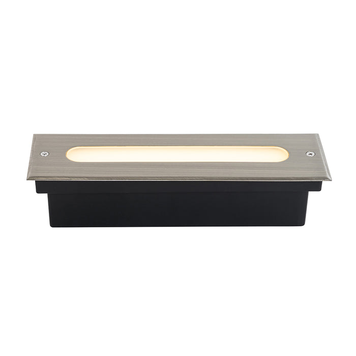 QAZQA Moderne grondspot staal 30 cm incl. LED IP65 - Eline