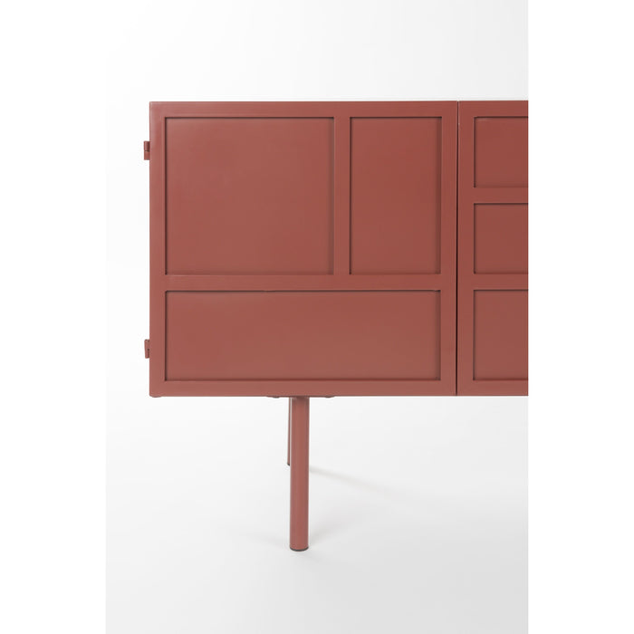 Housecraft Living Davis Dressoir Metaal Bruin| Rood