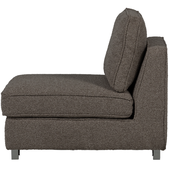 vtwonen Lazy 1-Zits Element - Bouclé - Antraciet