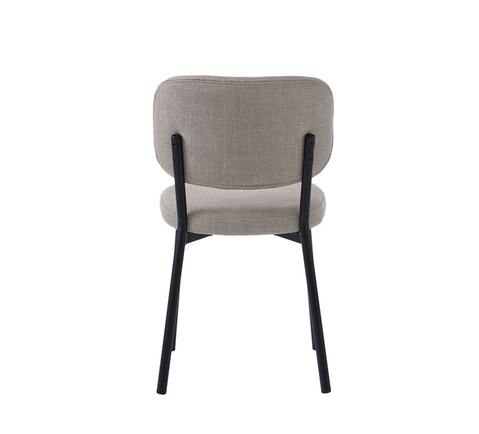 Giga Living - Eetkamerstoel Zandkleur Stof - Fowler - Set van 2