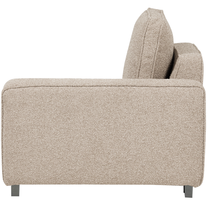 vtwonen Lazy 1-Zits Element met arm rechts - Bouclé - Naturel