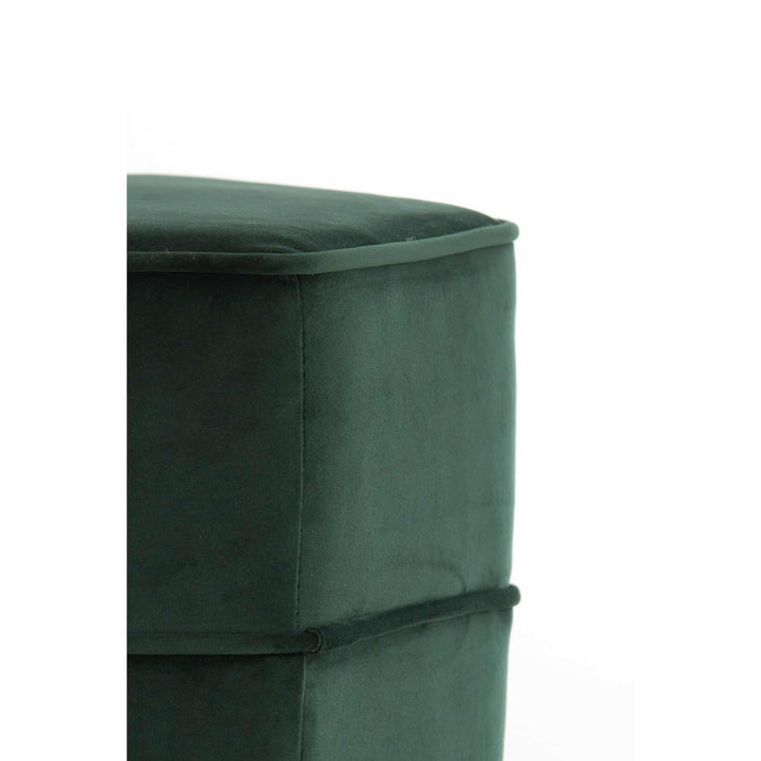 Light & Living Poef Cayden - Groen - 45x41x46cm