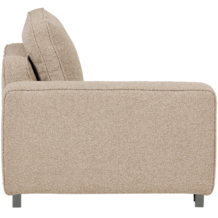 vtwonen Lazy 1-Zits Element met arm links - Bouclé - Naturel