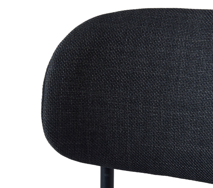 Giga Living - Eetkamerstoel Donkergrijs Stof - Fowler - Set van 2