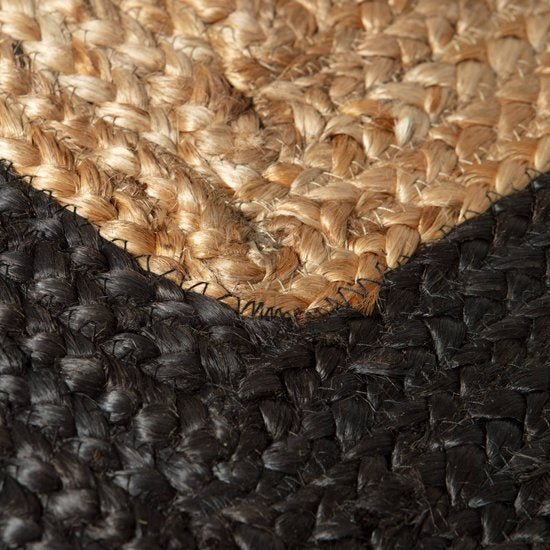 Mrcarpet Jute vloerkleed rechthoek naturel|antraciet 200 x 290cm