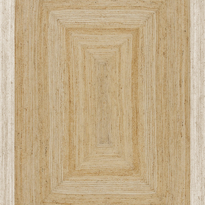 Mrcarpet Jute vloerkleed Rechthoek naturel|wit 140x200cm