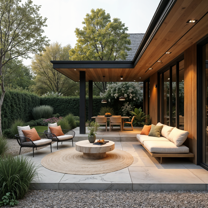 Mrcarpet Rond Jute Buitenkleed Outdoor Breeze Naturel 200cm