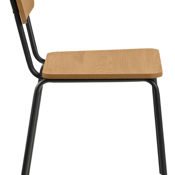 Giga Living - Eetkamerstoel - Naturel - Zithoogte 45cm - Tjorna - Set van 4