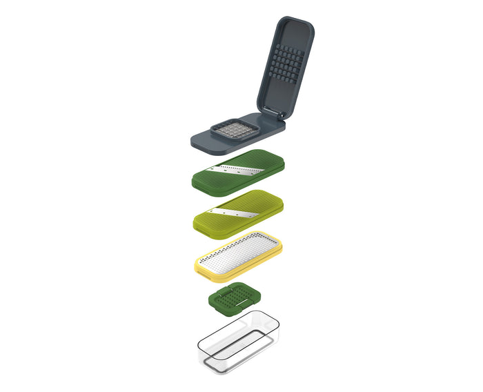 Joseph Joseph - Multi-Prep Compact Mandoline met Opvangbak 6-Delig