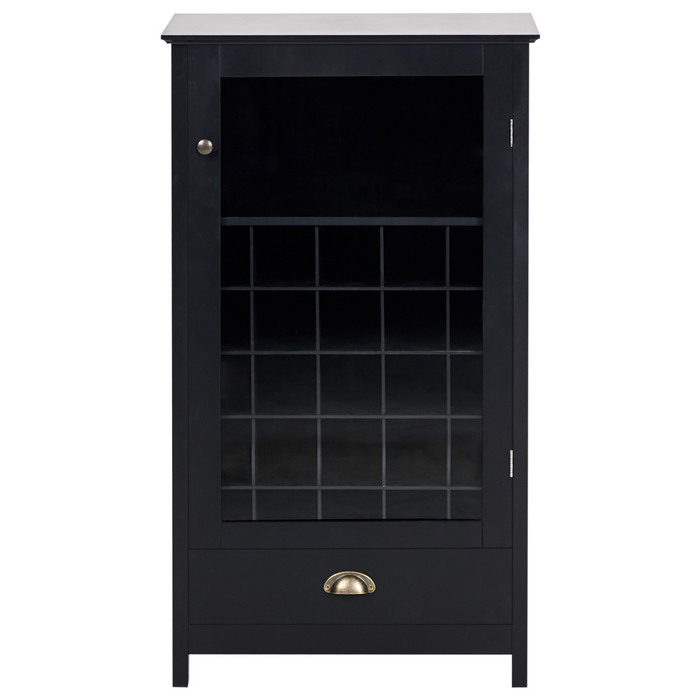 Beliani - CERES - Wijnkast - Zwart - MDF