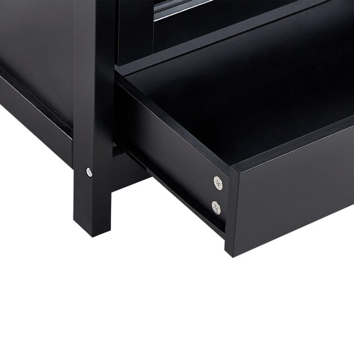 Beliani - CERES - Wijnkast - Zwart - MDF