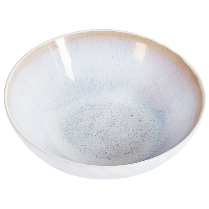 Beliani - SESAME - Diepe borden set van 8 - Lichtgrijs - Steengoed