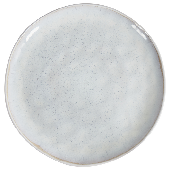 Beliani - SESAME - Dinerborden set van 8 - Lichtgrijs - Steengoed