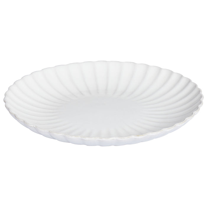 Beliani - NETTLE - Dinerborden set van 8 - Wit - Steengoed